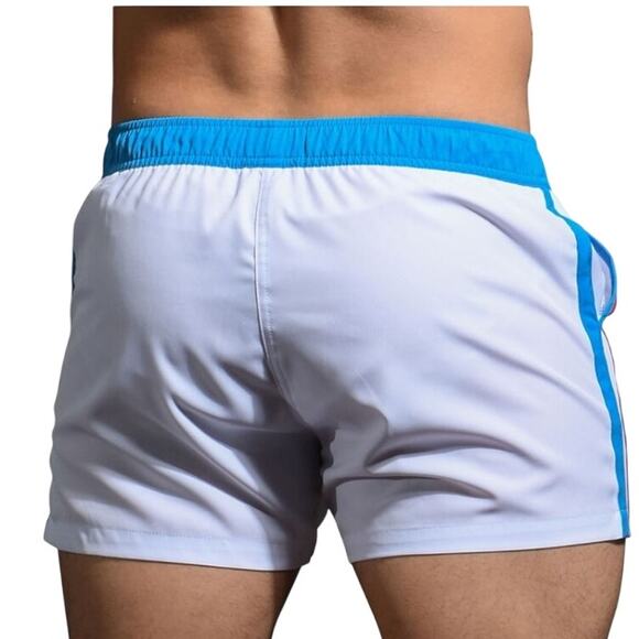 Andrew Christian Navigator Swim Shorts White Medium - Picture 4 of 5